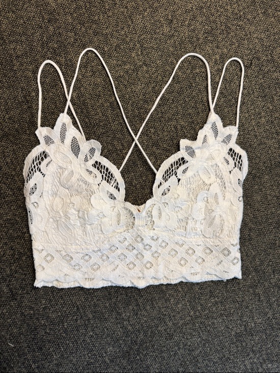 Free People Cream Crochet Bralette - Picture 2 of 6